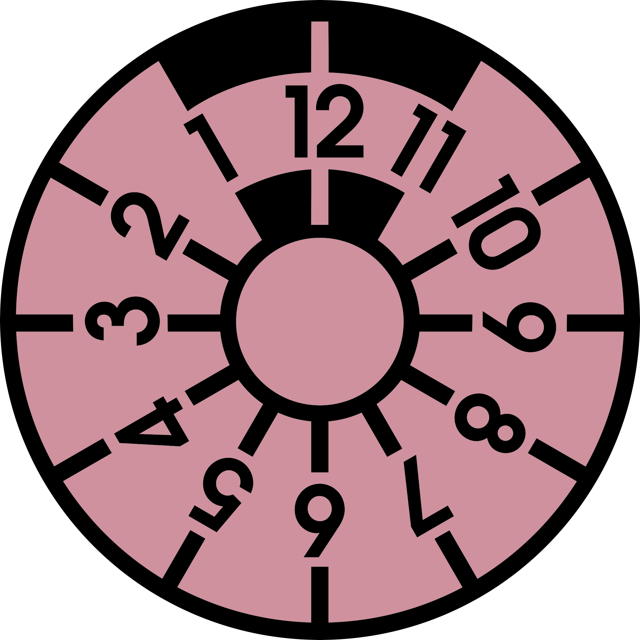 Rosa HU-Plakette